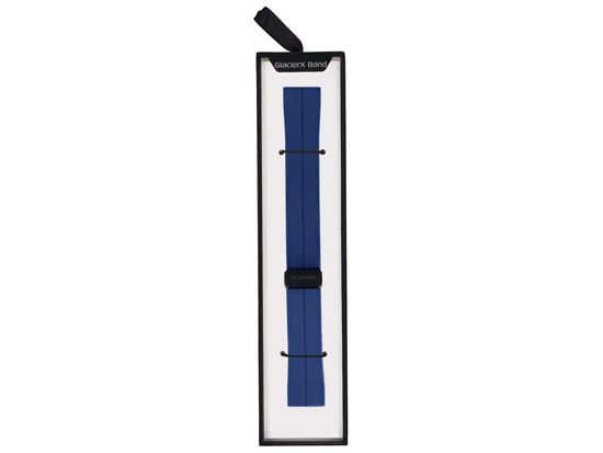 Nueva correa para smartwatch GlacierX de silicona con hebilla magnética azul medianoche zafiro de 22 mm.