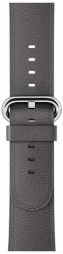 Originale Apple Orologio con cinturino Classic Buckle Storm Gray 42 mm in confezione sigillata