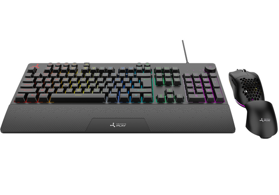 Nuovo Set Triadyn TRITON Tastiera da Gioco TARVOS RGB Anti-Ghosting QWERTY e Mouse TELESTO 12800 DPI HUANO Software per Giocatori