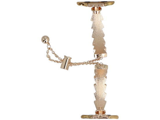 Nueva pulsera para smartwatch GlacierX Slider Clasp Tidal Arc Bracelet Golden Moon para Apple Watch 38/40/41mm Oro-Blanco