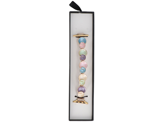 Nuovo braccialetto per smartwatch GlacierX Gleam Bubbles Stretch Bracelet Dark Dahlia per Apple Watch 38/40/41mm Viola-Verde