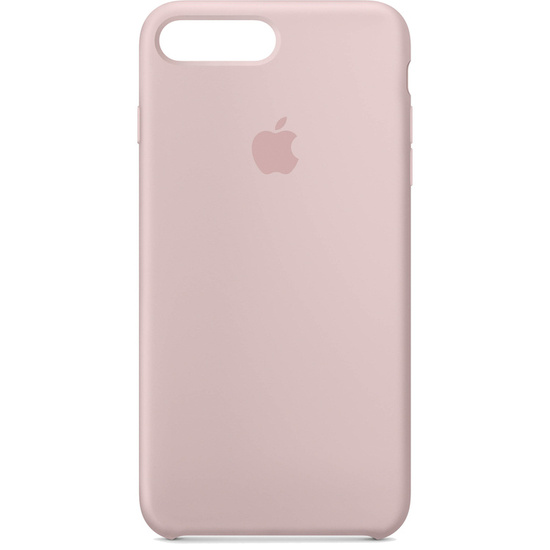 Genuine caso silicone Apple 8 Plus Rosa Sabbia