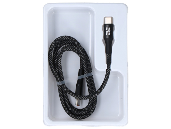 Neues Encore Energy USB-C Kabel x2 5A QC PD 240W zum Laden und Datentransfer 100 cm geflochten grau EE160-CC