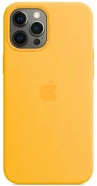 Originale Silikonhülle Apple iPhone 12 Pro Max Sonnenblume