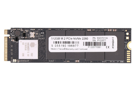 Disco SSD M.2 PCIe 512GB 2-POWER 2280 NVMe SSD7013A
