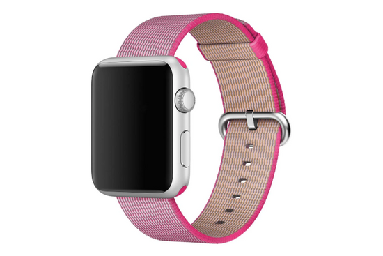 Original Apple Watch Woven Nylon Pink 42mm Armband 