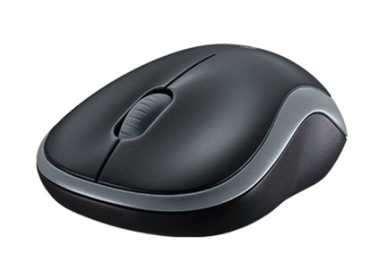 Nuovo Mouse Logitech M185 Wireless Nero-Grigio NANO USB