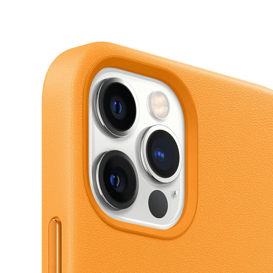 Original maletín piel Apple iPhone 12 Pro Max Calif. Poppy