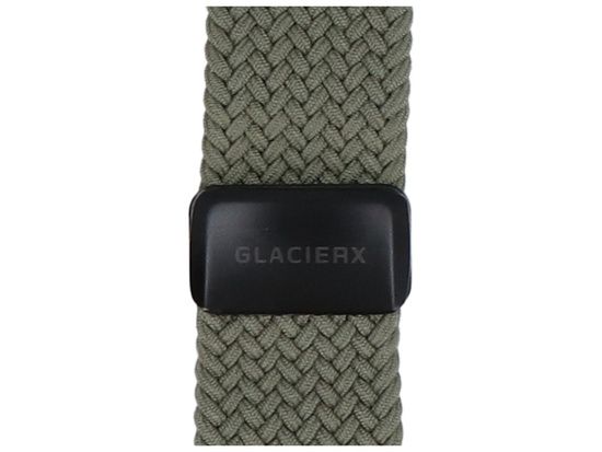 Новий ремінець GlacierX з плетеною магнітною застібкою темнооливковий для Apple Watch 42/44/45/49мм Оливковий