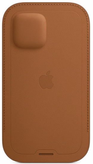Funda de cuero original Apple iPhone 12 Pro Saddle Brown