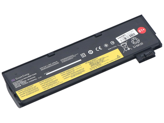 Batería Encore Energy para Lenovo ThinkPad A475 P51S T25 T470 T570 48Wh 10.8V 4400mAh 01AV425