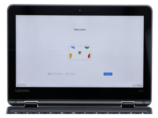 Lenovo Chromebook 300E 2in1 Touch Nero MediaTek MT8173 4GB 32GB Flash 1366x768 Classe A- Chrome OS + Borsa + Mouse
