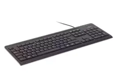 Teclado por cable Fujitsu KB410 S26381-H111-A451 USB QWERTZ + Etiquetas