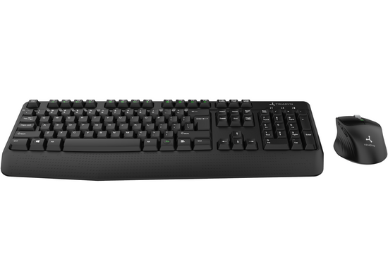 Nová Bezdrátová Kancelářská Sada Triadyn CYLLENE Klávesnice ELARA PLUS QWERTY a Myš GANYMEDE 1600 DPI Do Domu Kanceláře