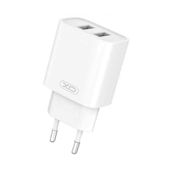 Povystavová síťová nabíječka XO dual port USB-A 12W XO-CE34