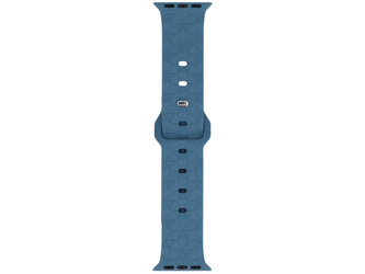 Cinturino per smartwatch GlacierX Silicone Rhombille Denim Blue per Apple Watch 38/40/41mm Blu