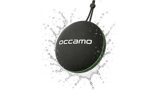 Новий Портативний Bluetooth Динамік Occamo Thunder 10W Водонепроникний IPX7 Чорно-Зелений