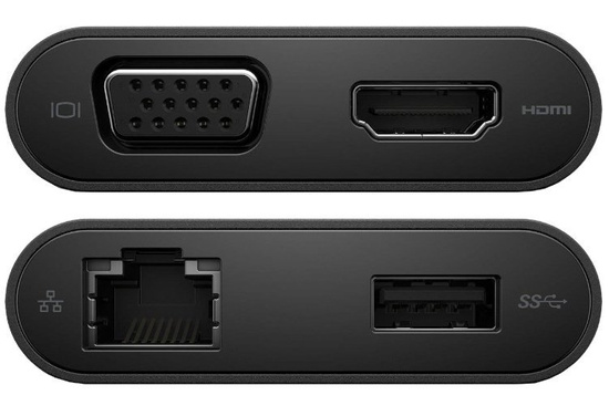 New Dell DA200 USB 3.0 VGA HDMI USB C Adapter