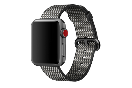 Original Apple Watch Woven Nylon Black 38mm Strap dans un emballage scellé