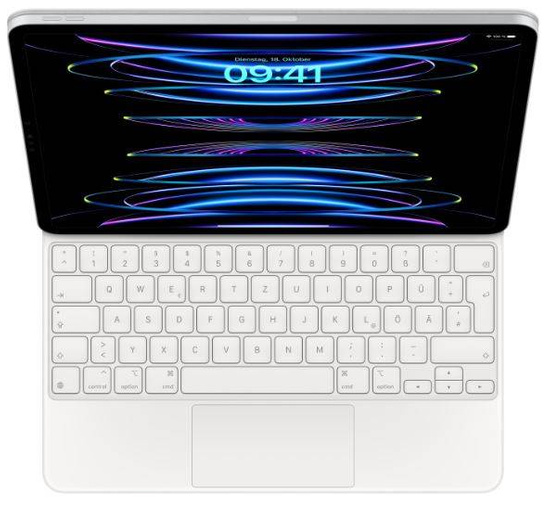 Original Apple Nuova tastiera iPad Pro Magic Keyboard 12.9'' Bianco Tedesco A2480