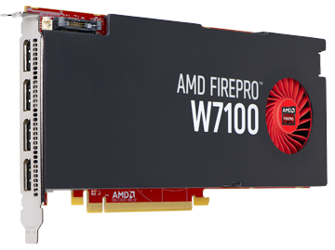 Carte Graphique AMD FirePro W7100 8 Go GDDR5 Profil Élevé