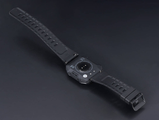 Новий смарт-годинник GlacierX Trail Black + Ремінець для смарт-годинника GlacierX Grip Strap Nylon Black 22mm