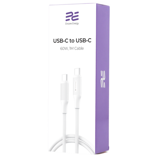 Нова мережна зарядка GaN 20W USB-C QC PD Encore Energy MD-2083ZB + кабель 2x USB-C 100 см
