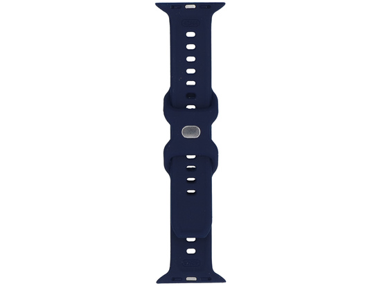 GlacierX Silicone Ribbed Midnight Blue strap for Apple Watch 42/44/45/49mm Navy Blue