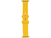 Nuevo cinturón para smartwatch GlacierX Silicone Classic Waffle Sunburst para Apple Watch 42/44/45/49mm Amarillo