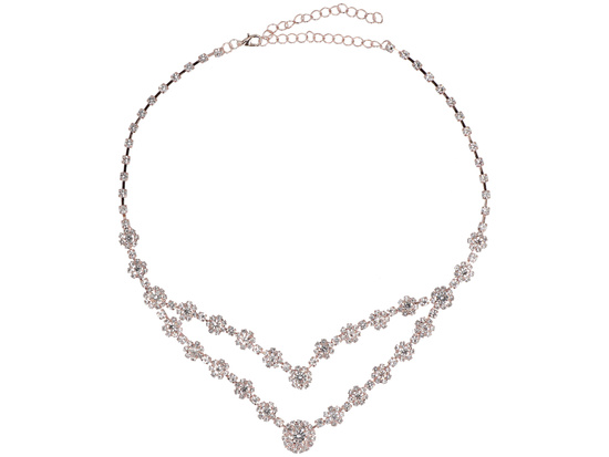 Charming Pink Jewelry Set Necklace + Earrings