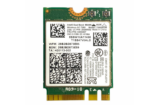 MÓDULO WIFI Intel 7260NGW 04X6007 M.2 de doble banda