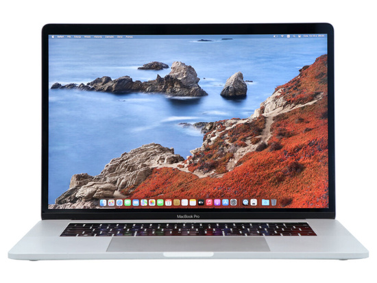 Apple MacBook Pro A1990 2018 r. Stříbrný i7-8850H 16GB 512GB SSD 2880x1800 Radeon Pro 560X Třída A- MacOS Big Sur QWERTY PL