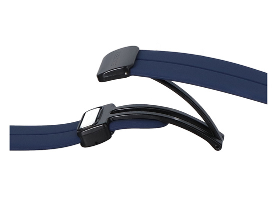 Neues Armband für die Smartwatch GlacierX Silikon Magnetverschluss Mitternachtsblau Saphir 22mm