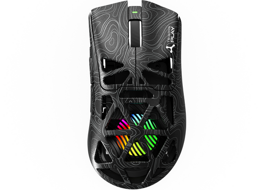 Neue kabellose Gaming-Maus Triadyn Play IAPETUS PixArt PAW3311DB 12000 DPI für Spieler, LED-Beleuchtung HUANO, Schwarz