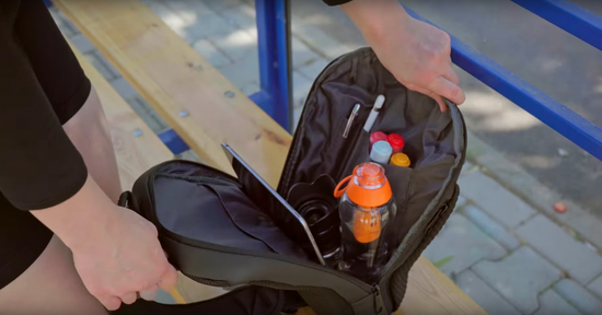 New one-shoulder backpack AMSO LITEN Space for iPad, tablet, waterproof KTB230513