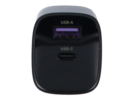 Nová síťová nabíječka Encore Energy GaN QC 4 PD 3.0 USB-A USB-C 30W GaN-3083R s displejem + kabel USB-A USB-C 2m