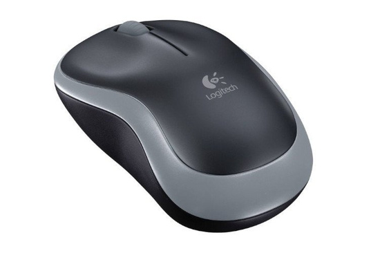 Neue Logitech M185 Drahtlose Maus Schwarz-Grau NANO USB