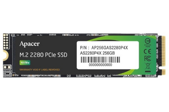 M.2-Disk APACER 256GB AS2280P4X PCIe BULK