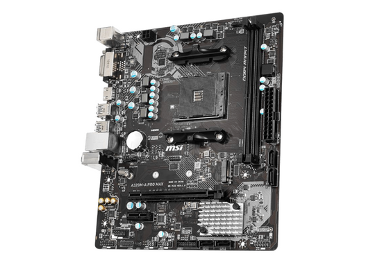 DeepCool TESSARACT MSI A320M PRO MAX Ryzen 3 2200G 4x3,5GHz 16GB 480GB SSD Windows 10 Professional PC