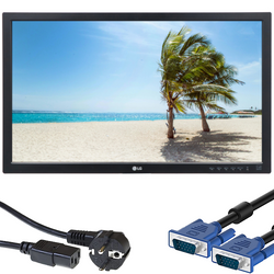 Монітор LG 24MB37PM 24" LED 1920x1080 IPS VGA DVI Чорний Без підставки Клас A +кабелі