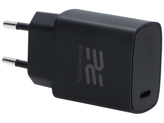 Nová síťová nabíječka GaN 20W USB-C QC PD Encore Energy MD-20C4329