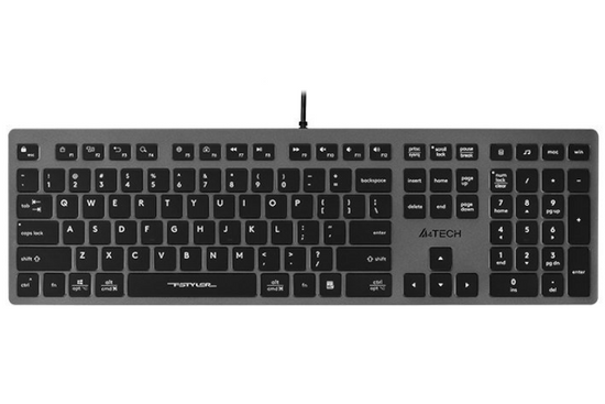 NEUE TASTATUR A4Tech FSTYLER FX60H Weiß Hintergrundbeleuchtet Multimedia