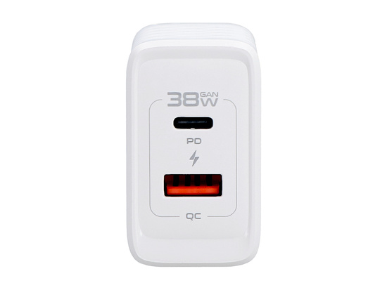 Nouveau chargeur secteur 38W USB-A USB-C QC PD Encore Energy MD-3883TR