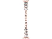 Nouvelle bracelet pour smartwatch GlacierX Zirconia Chain Bracelet Rose Gold pour Apple Watch 38/40/41mm couleur Or Rose