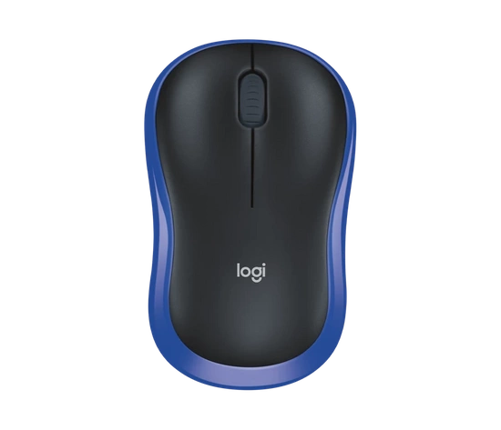 Neue Logitech M185 Drahtlose Schwarz-Blau NANO USB Maus