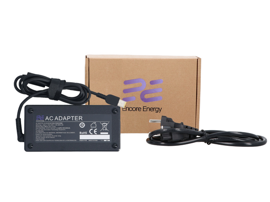 New Encore Energy Power Supply for Lenovo 135W rectangular plug Slim Tip
