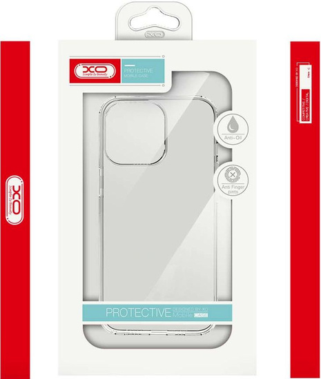 Nuovo case in silicone XO Protectovie per Apple iPhone 16 Plus trasparente