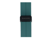 Nouvelle sangle pour smartwatch GlacierX Boucle Magnétique en Silicone Vert Forêt Malachite 22mm