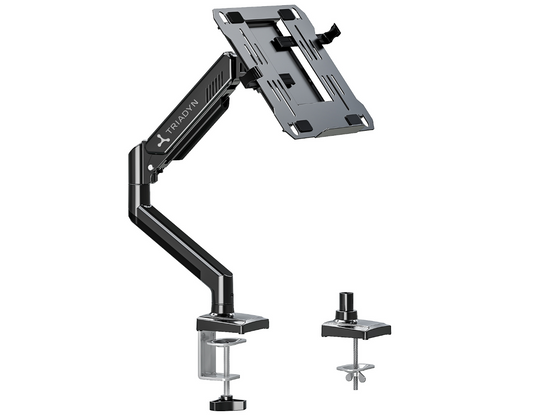 Nuovo Supporto da Scrivania Triadyn SoloLift per Monitor o Laptop Ergonomico Regolabile Rotante TRD-BLK-1L