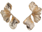 Pendientes de Ginkgo Dorados